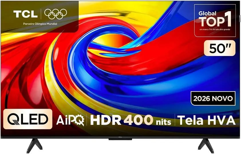 Smart TV TCL de cinquenta polegadas